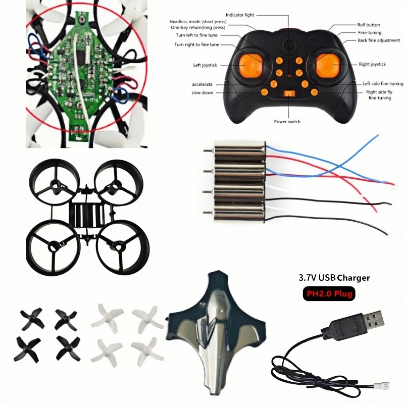 Rc Helicopter Tool Kit - Kit Drone DIY Lengkap 2.4G 6Axis