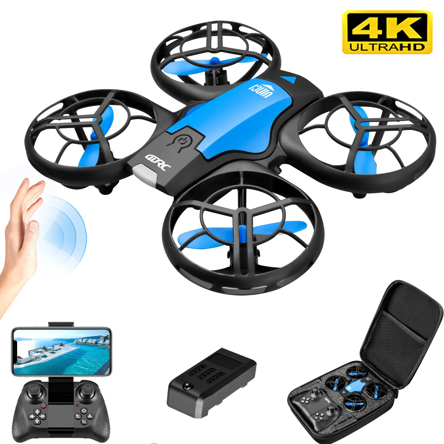V8 Drone Mini Baru 4K Profesio - Rc Helicopter Case ulasan dan harga